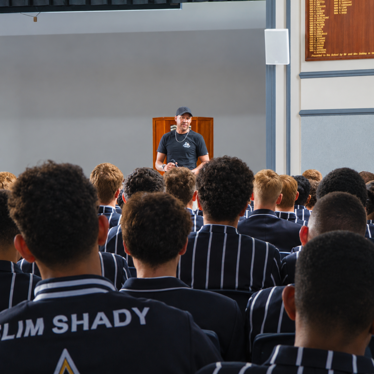 Jacques Witjman Public Speaker at a school